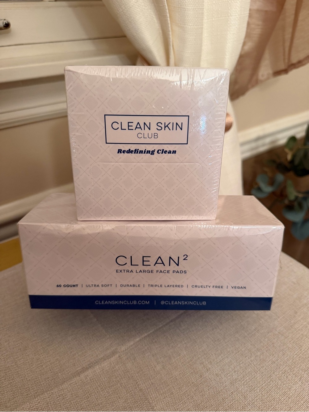 Clean Skin Club Face Pads 2-Pack New Sealed Vegan Ultra Soft